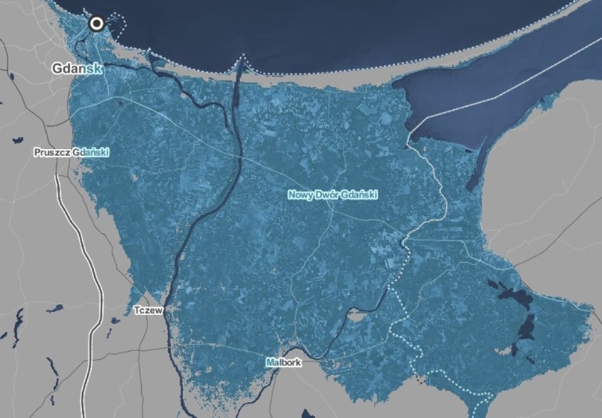 Podniesienie poziomy wody w Morzu Bałtyckim o 5 metrów