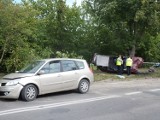 W Kraśniku volvo ścięło drzewo. Trzy osoby są lekko ranne (FOTO)