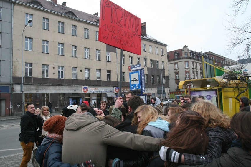 Flash mob w Gliwicach, czyli &quot;Przytulanie bez zobowiązań&quot; [ZDJĘCIA]