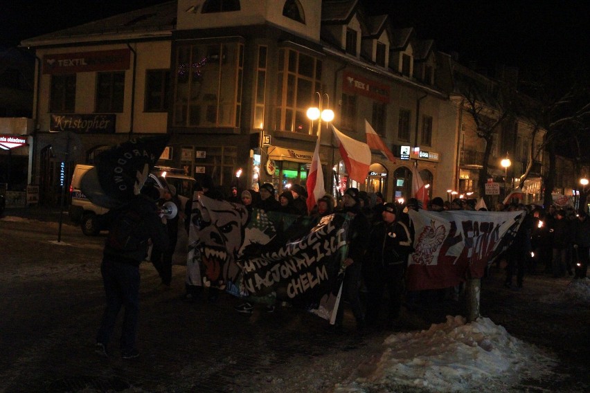 W piątek około 100 osób przemaszerowało ulicami Chełma.