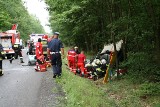 Pięciu rannych w wypadku na drodze Lubin-Rudna