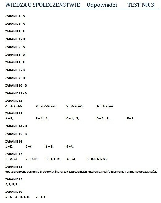 Matura 2012: Zadania z wiedzy o społeczeństwie - rozwiązania