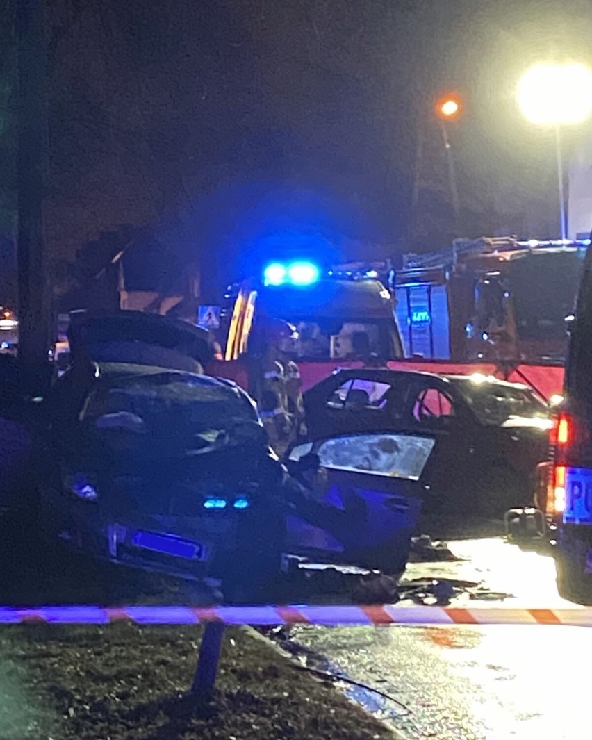 Wypadek na ulicy Opolskiej w Poznaniu