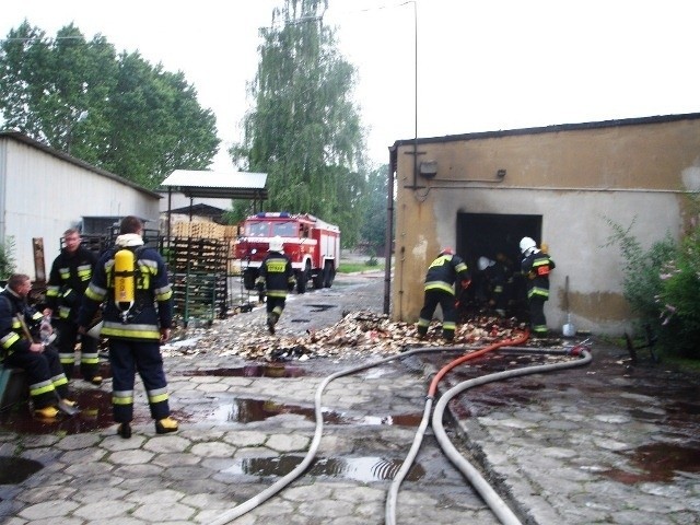 Pożar w fabryce zapałek w Czechowicach-Dziedzicach