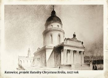 Plan rozbudowy archikatedry w Katowicach