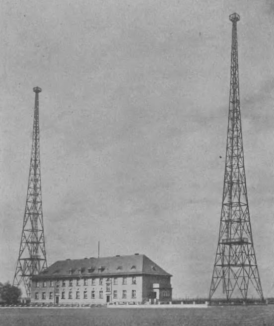 Radiostacja w Gliwicach ok. 1929 roku
