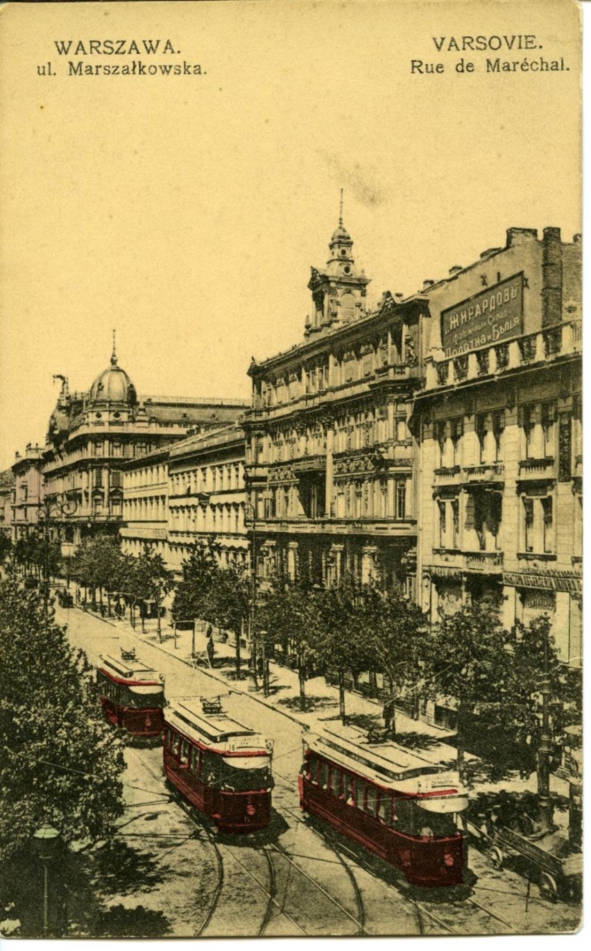 Ulica Marszałkowska przed 1915 r.