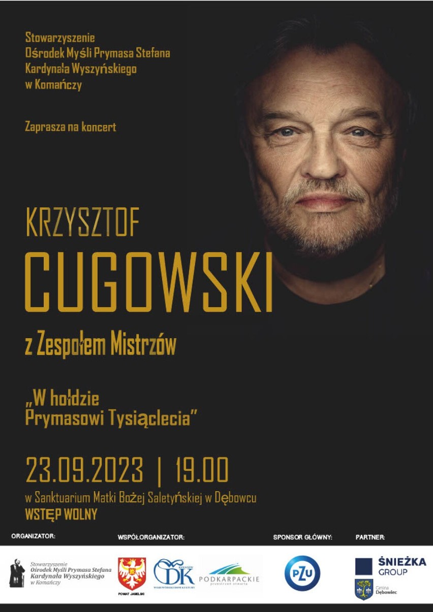 Koncert Krzysztofa Cugowskiego w Dębowcu. W hołdzie Prymasowi Tysiąclecia
