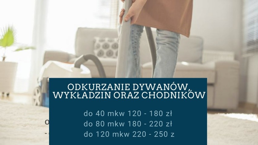 Wycena usługi często jest uzależniona od powierzchni...