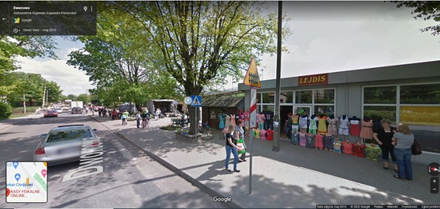 Mieszkańcy Aleksandrowa Kujawskiego przyłapani przez kamery Google Street View