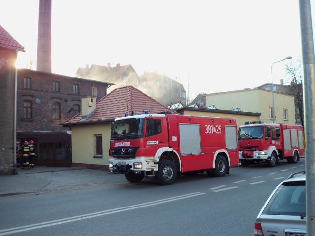 Pożar opuszczonej kotłowni przy ul. 11 Listopada w Wałbrzychu