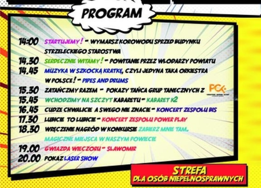 Powiatowe Święto Chleba 2019: Sławomir, Power Play, Kabaret K2, Zespół BIS w Strzelcach Opolskich [PROGRAM, PARKINGI]