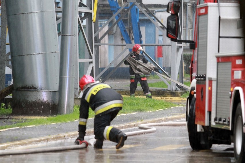 Ćwiczenia straży w elektrociepłowni przy Łowieckiej (ZDJĘCIA)