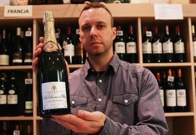 Lechosław Gradzik ma w sklepie prawdziwy szampan za 269 złotych