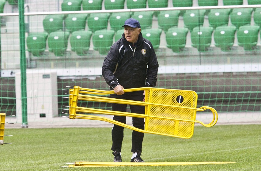 Piłka nożna: Śląsk trenował na Stadionie Miejskim (ZDJĘCIA, FILM)