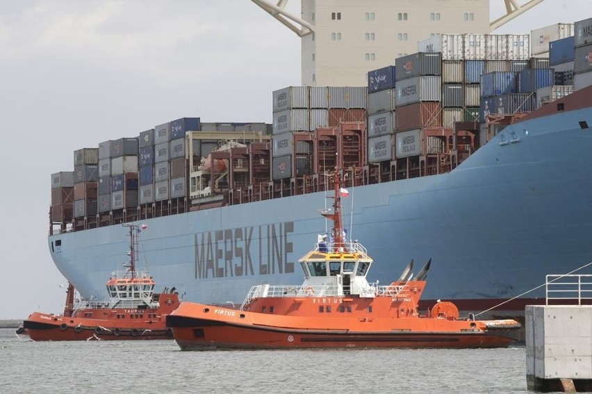 Kontenerowiec Eleonora Maersk w Gdańsku (ZDJĘCIA)