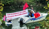 Wrocław: Piotr Żuk postraszył urzędników z... łódki