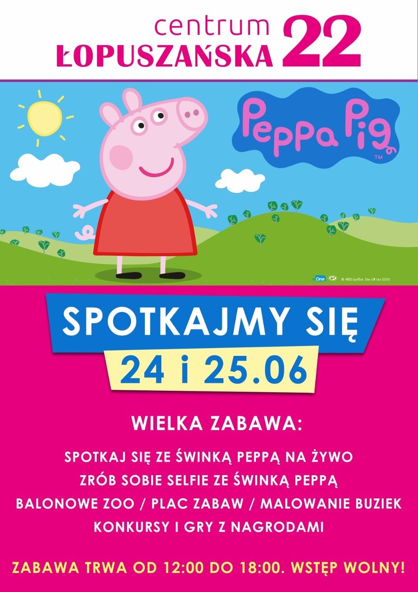 Spotkanie ze Świnką Peppą w Centrum Łopuszańska 22