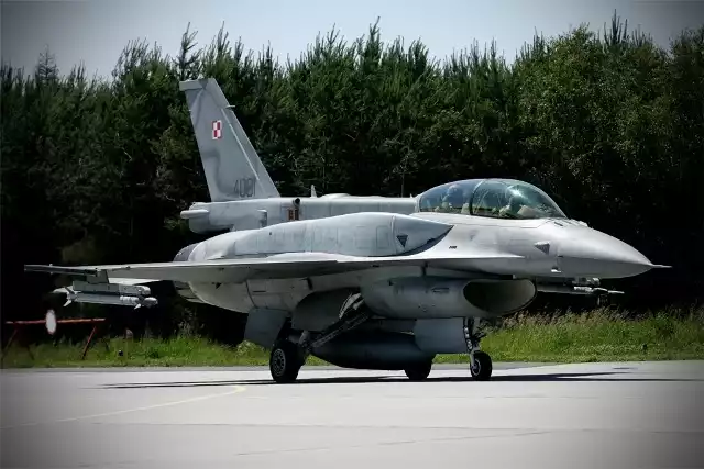 Myśliwce F-16 nad Lublinem pojawiają się rzadko.