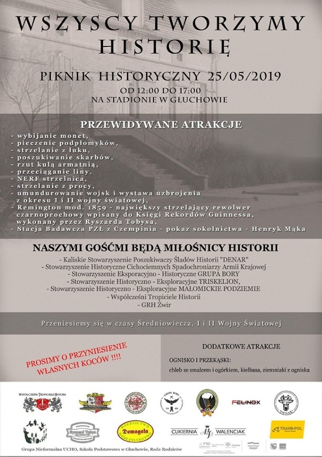 Wielki piknik historyczny odbędzie się w sobotę w Głuchowie