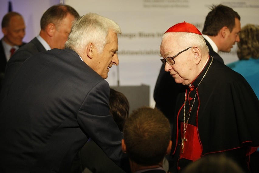 Jerzy Buzek i kardynał Henryk Gulbinowicz