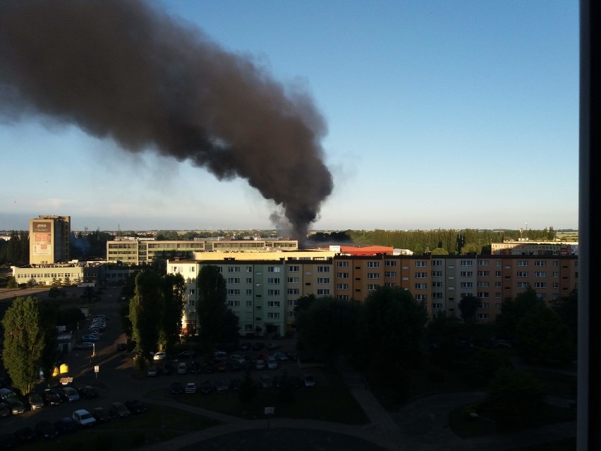 Pożar na Gumieńcach w Szczecinie [WIDEO, ZDJĘCIA]