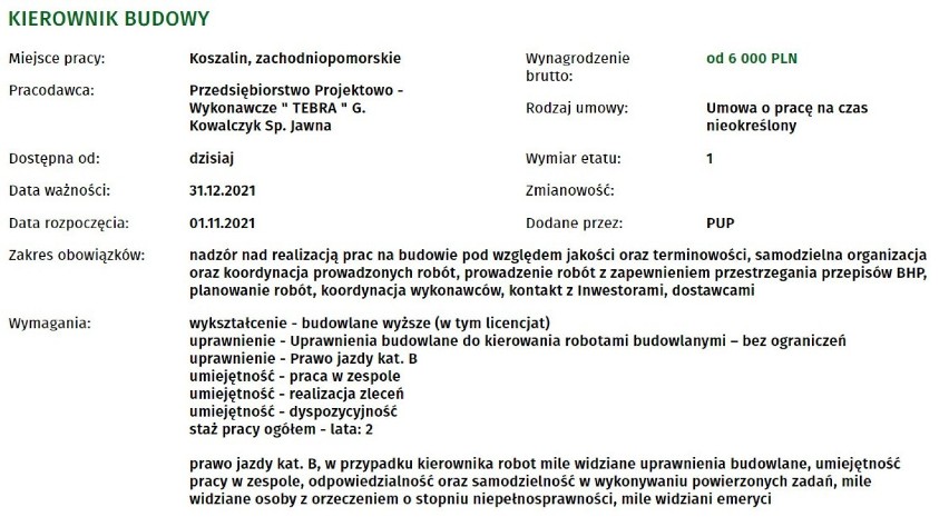 Jeśli szukasz pracy w Koszalinie lub okolicach to sprawdź...