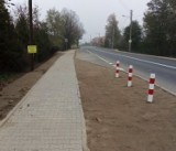 W Dankowicach przy DK 12 kończą budowę chodnika 