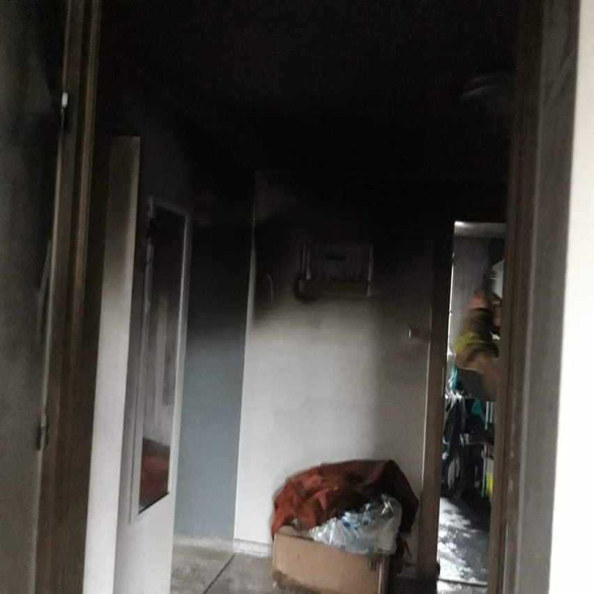Pożar zniszczył mieszkanie w Rekowie. Matka z dwójką dzieci potrzebuje pomocy