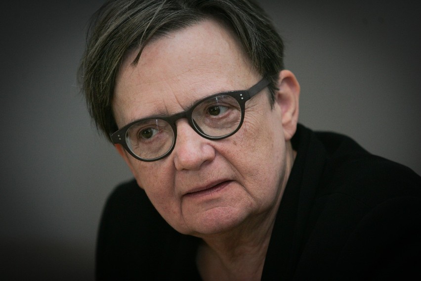 Agnieszka Holland na premierze filmu &quot;Gorejący krzew&quot; we Wrocławiu