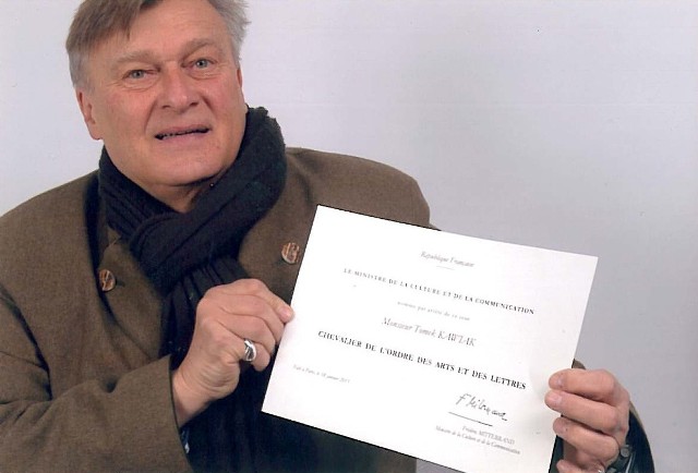 Tomek Kawiak otrzyma 20 maja francuski medal Rycerza Sztuki i Literatury