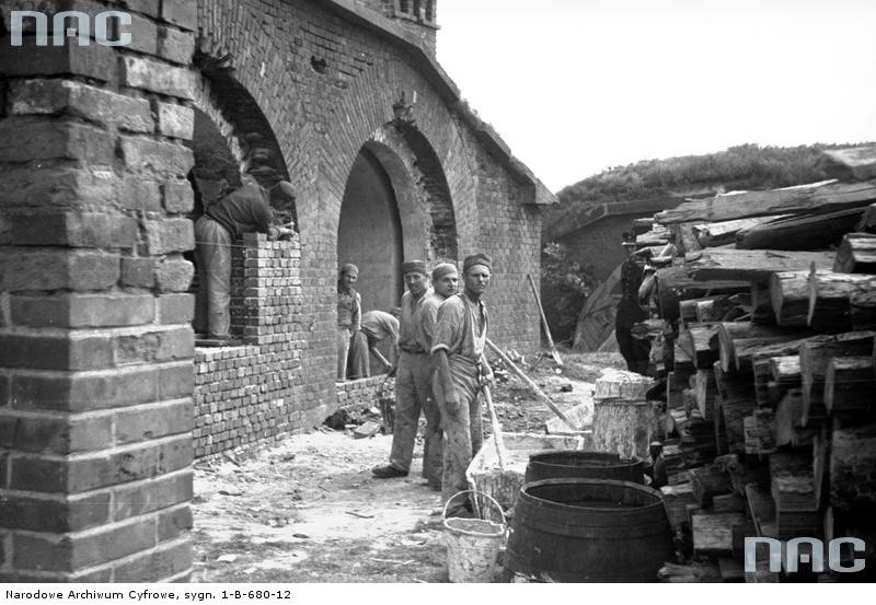 Więzienie przy ulicy Kamiennej w Krakowie, 1934 rok....