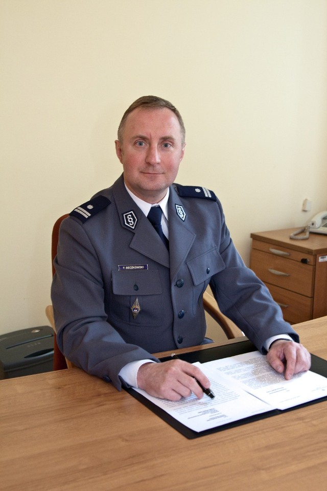 Podinspektor Piotr Beczkowski, komendant KMP w Łodzi: dokładam wszelkich starań, aby mieszkańcy czuli się bezpiecznie.
