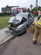 Policja Kłobuck: Ciągnik Ursus wjechał w Alfę Romeo 