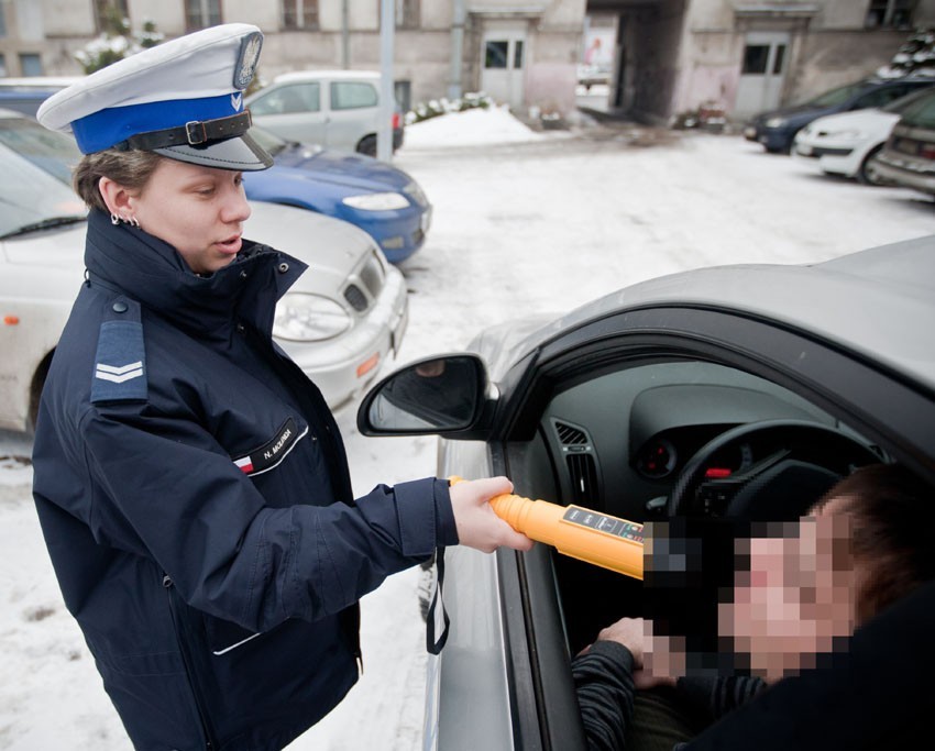 Kontrola alcoblow odbywa się błyskawicznie.