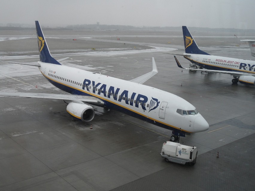 Samolot Ryanaira w Pyrzowicach