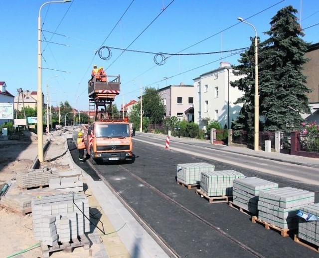 Na ul. Winogrady (na zdjęciu) prace dobiegają końca, niebawem rozpoczną się na Pułaskiego