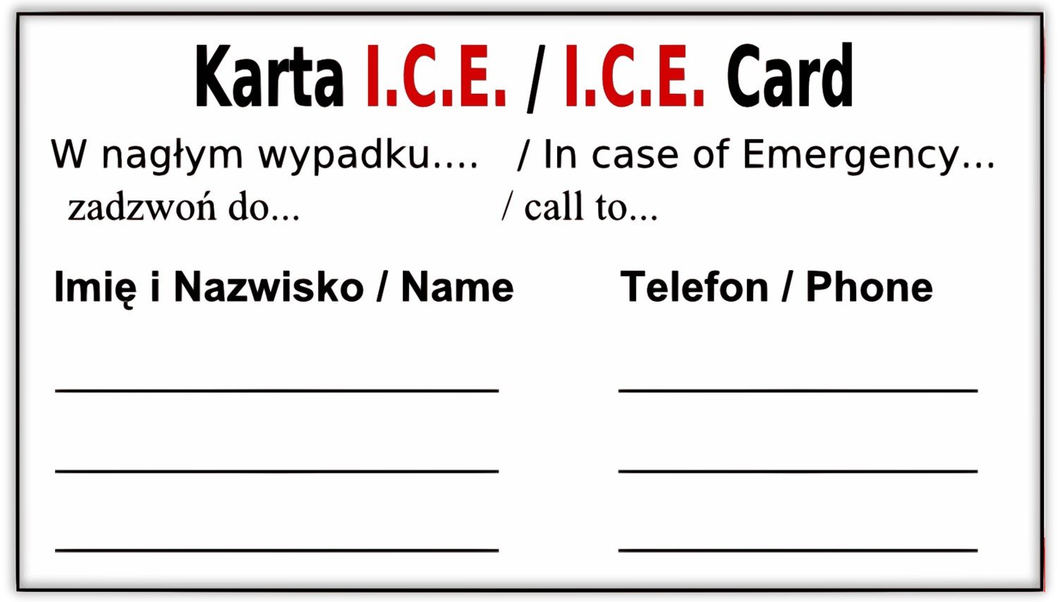 Karta ICE ''w nagłym wypadku''. Dlaczego powinniśmy nosić ją zawsze w ...