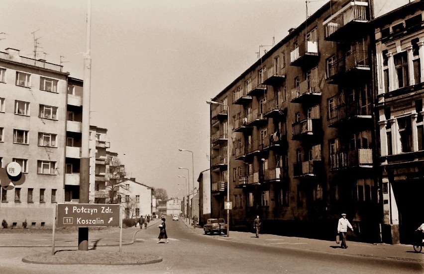 Lata 80 XX wieku, rozwidlenie ulic Kościuszki i...