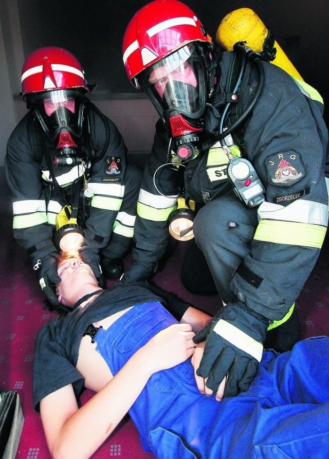 Zgorzeleccy strażacy ratowali poszkodowanych