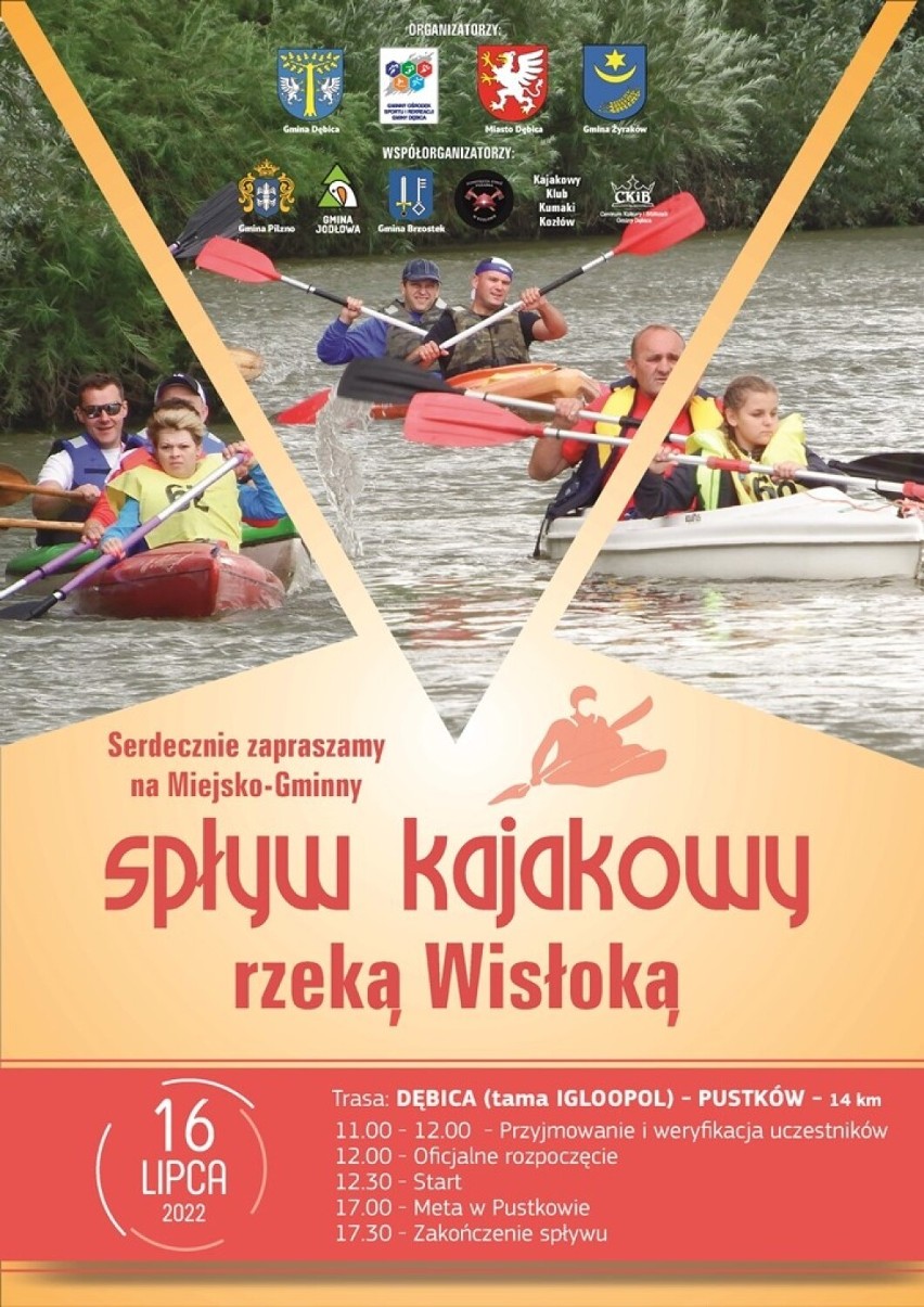 Już w lipcu jubileuszowy XX Spływ Kajakowy „WISŁOKA 2022”