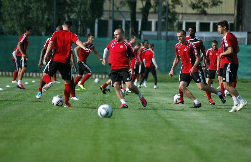 Trening Wisły przed meczem ze Skonto