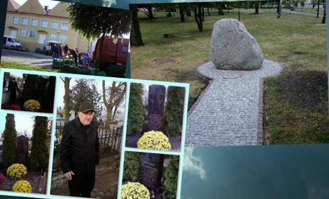 Józef Ryszard Pernak przy grobie Tadeusza Brudzicza