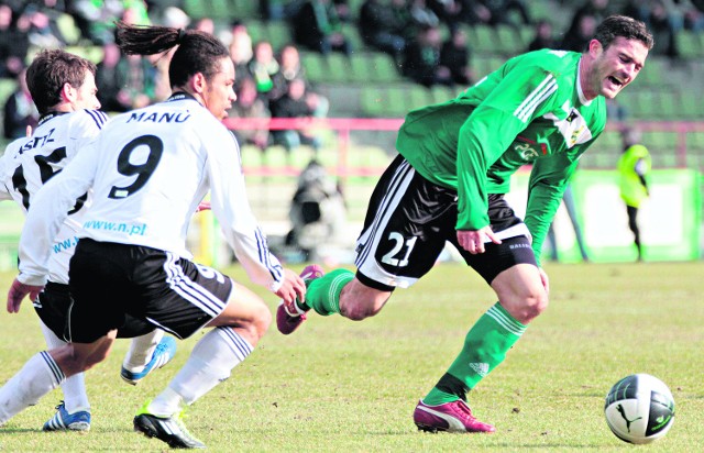 Marcin Żewłakow zdobył gola w meczu z Legią i dziś spróbuje powtórzyć to osiągnięcie