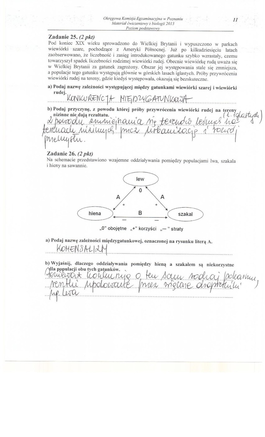 Próbna matura 2013: Biologia [ARKUSZE, ODPOWIEDZI]