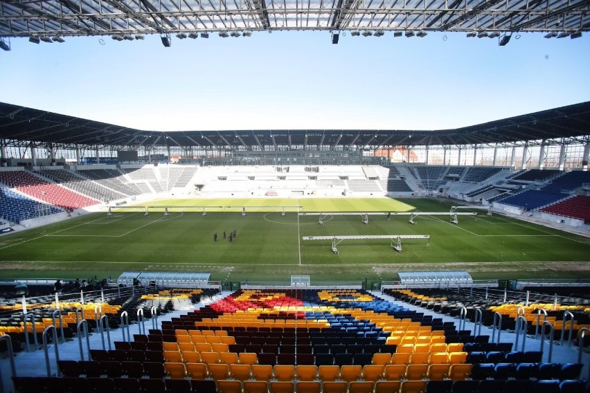 Stadion Pogoni Szczecin - stan prac na 7 marca 2022.