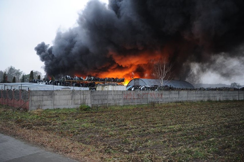 Pożar w Rakoniewicach FOTO