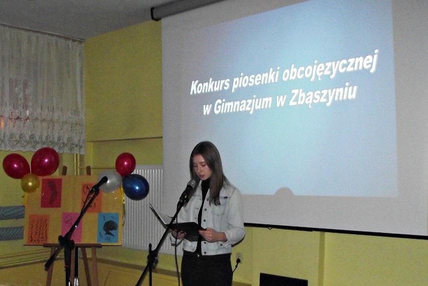 Konkurs piosenki obcojęzycznej w zbąszyńskim gimnazjum