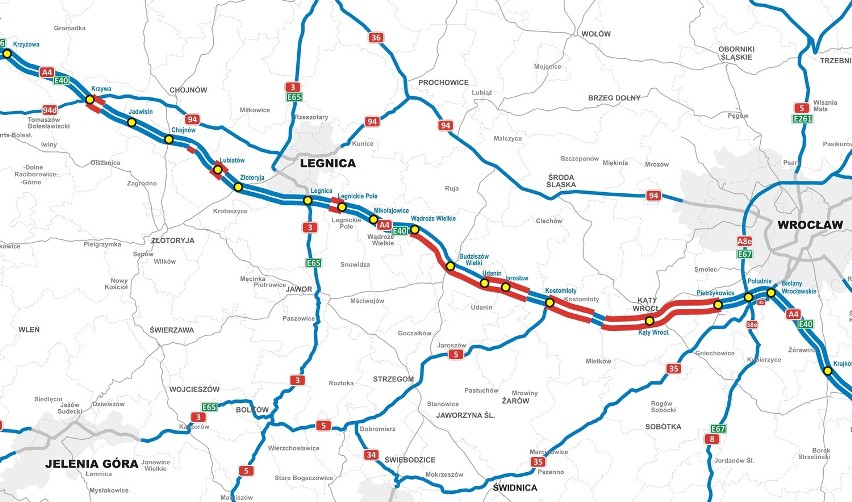 Autostrada A4: Będzie zakaz wyprzedzania dla tirów (MAPA, FILMY)