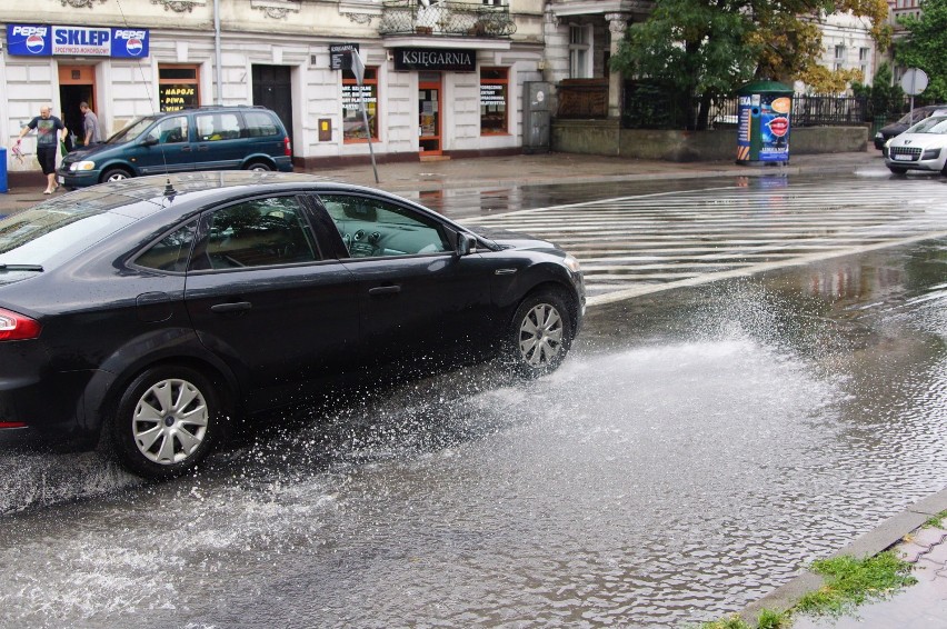 Piątkowa ulewa nad Kaliszem